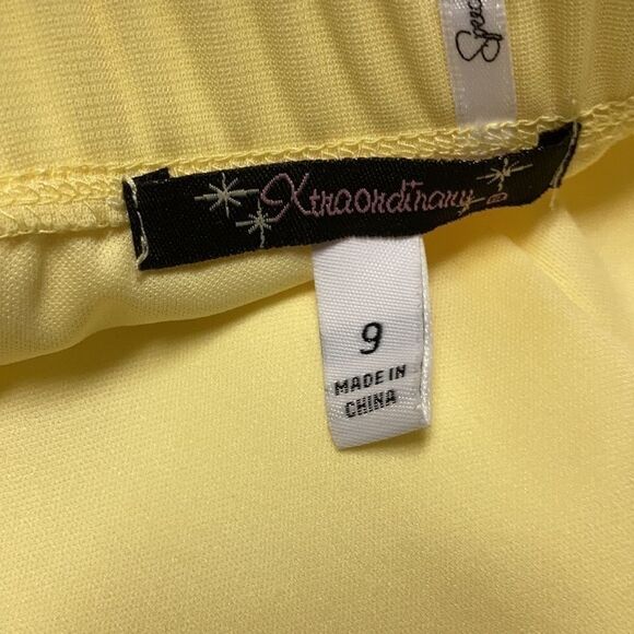 XTRADIONARY, Beaded Mesh Formal strapless,Sz9, Yellow, Sequins,pleats, Hand Wash - Picture 8 of 16